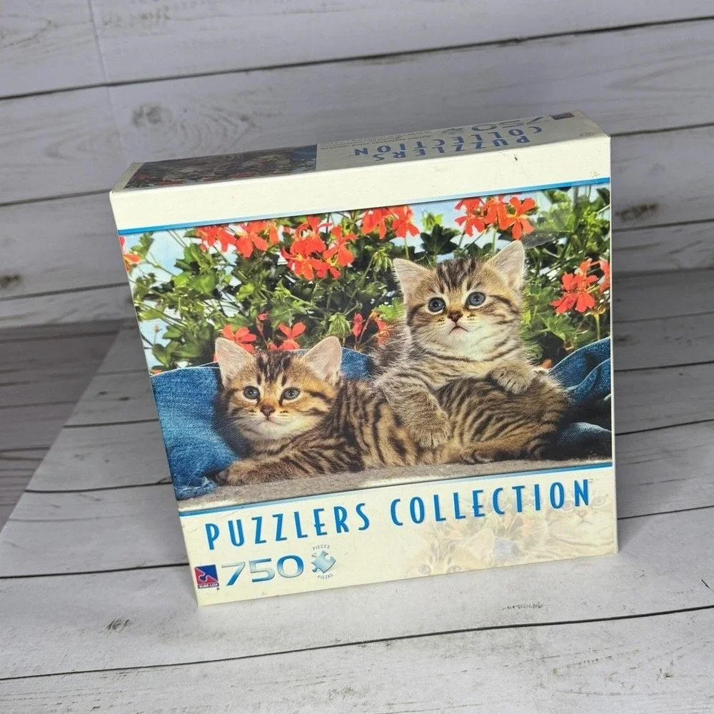 Denim Kittens 750‎ Piece Cat Puzzle 2008 Puzzlers Collection New Sealed